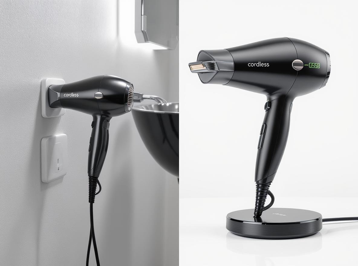 cordless vs corded hair dryer comparison professional salon equipment
