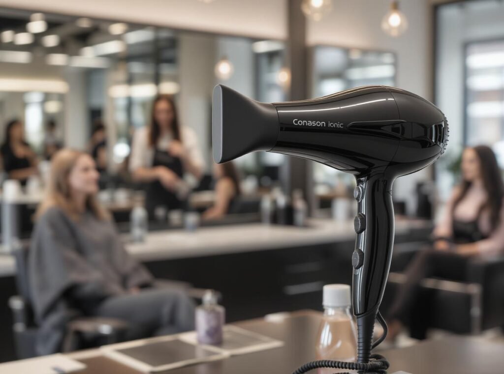 Healthy hair structure showing long-term benefits of ionic hair dryer use
