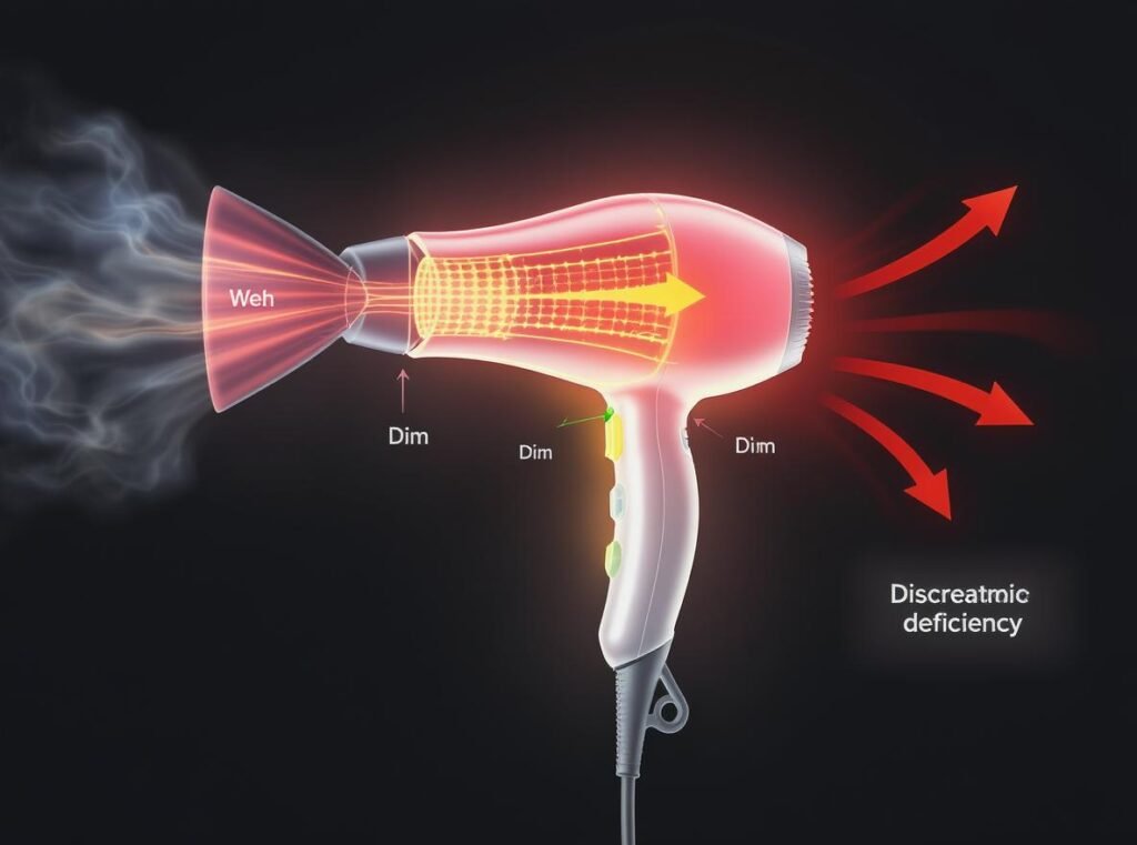 US hair dryer showing reduced performance in Japan's electrical system