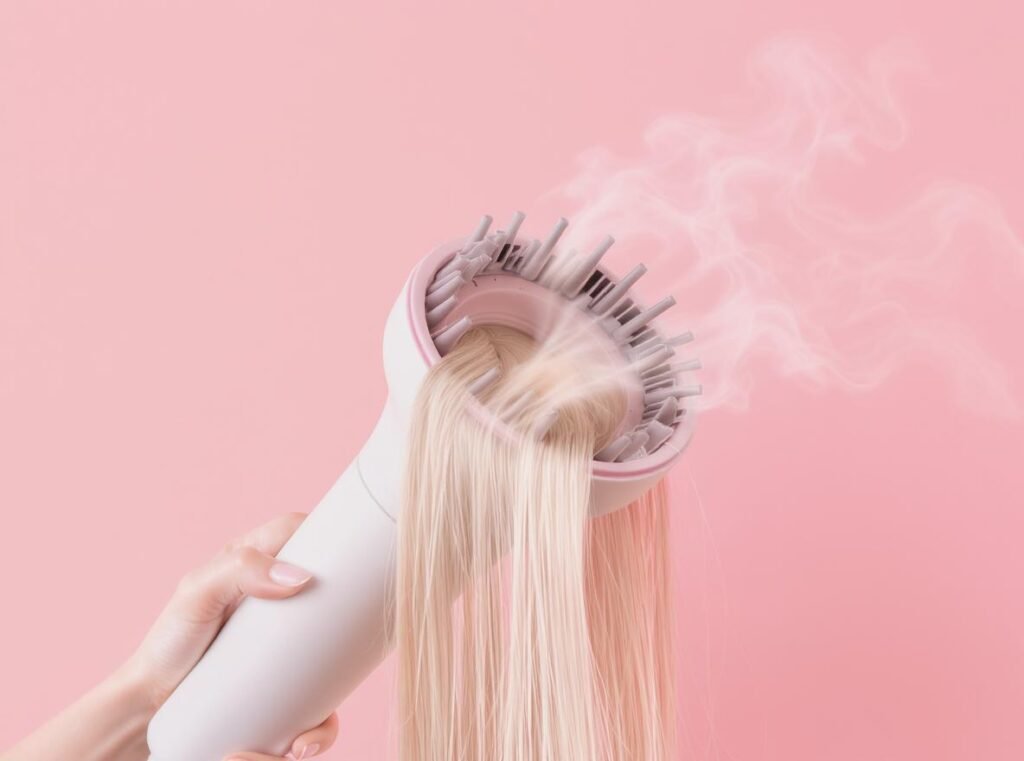 Gentle air attachment for fine hair - soft airflow diffuser protecting delicate hair strands