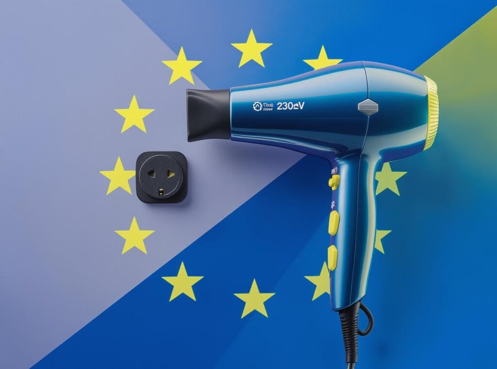 European Hair Dryer 230V Standard Voltage System
