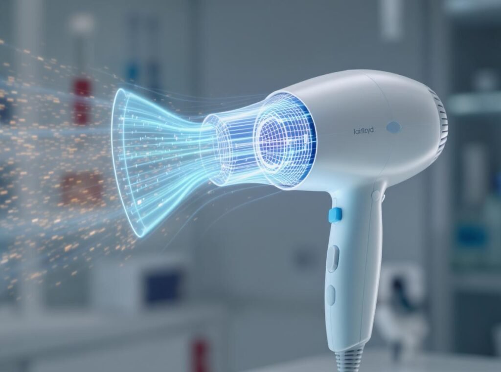 Hair dryer airflow science engineering lightweight power technology