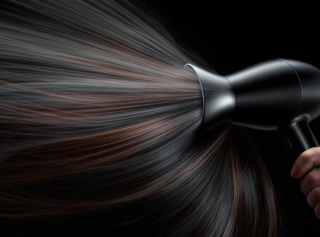 Concentrator nozzle attachment for thick coarse hair - focused powerful airflow for efficient styling