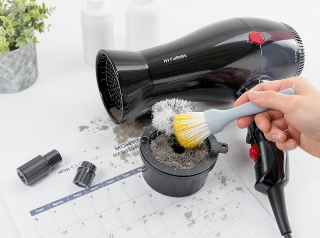 Hair dryer repair and cleaning process step by step