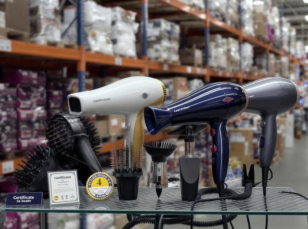 Professional hair dryers with safety certifications for wholesale retail