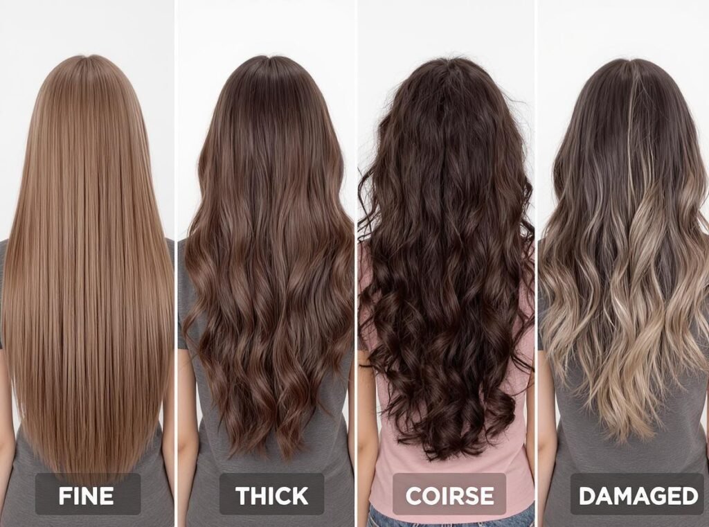Different hair types requiring different hair dryer settings