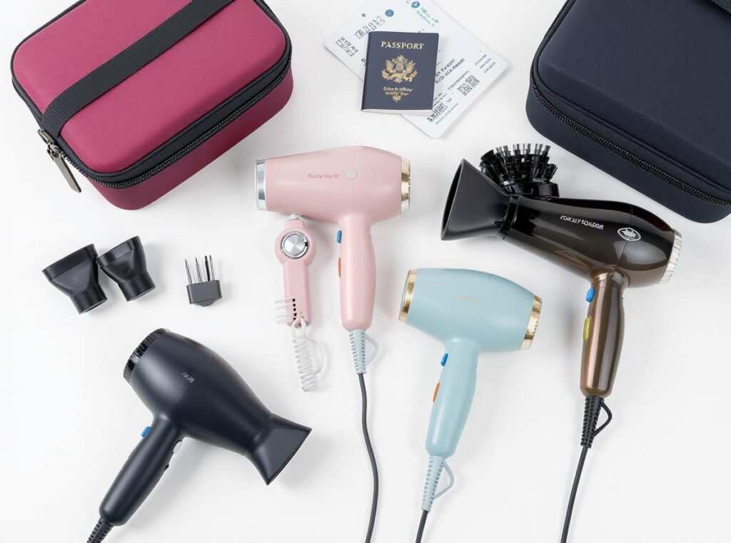 Collection of recommended travel hair dryers suitable for Japan travel