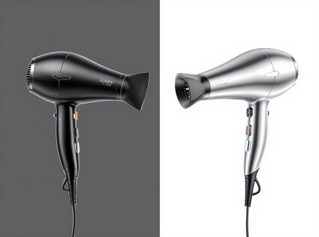 Shark vs Dyson hair dryers side-by-side comparison 2025