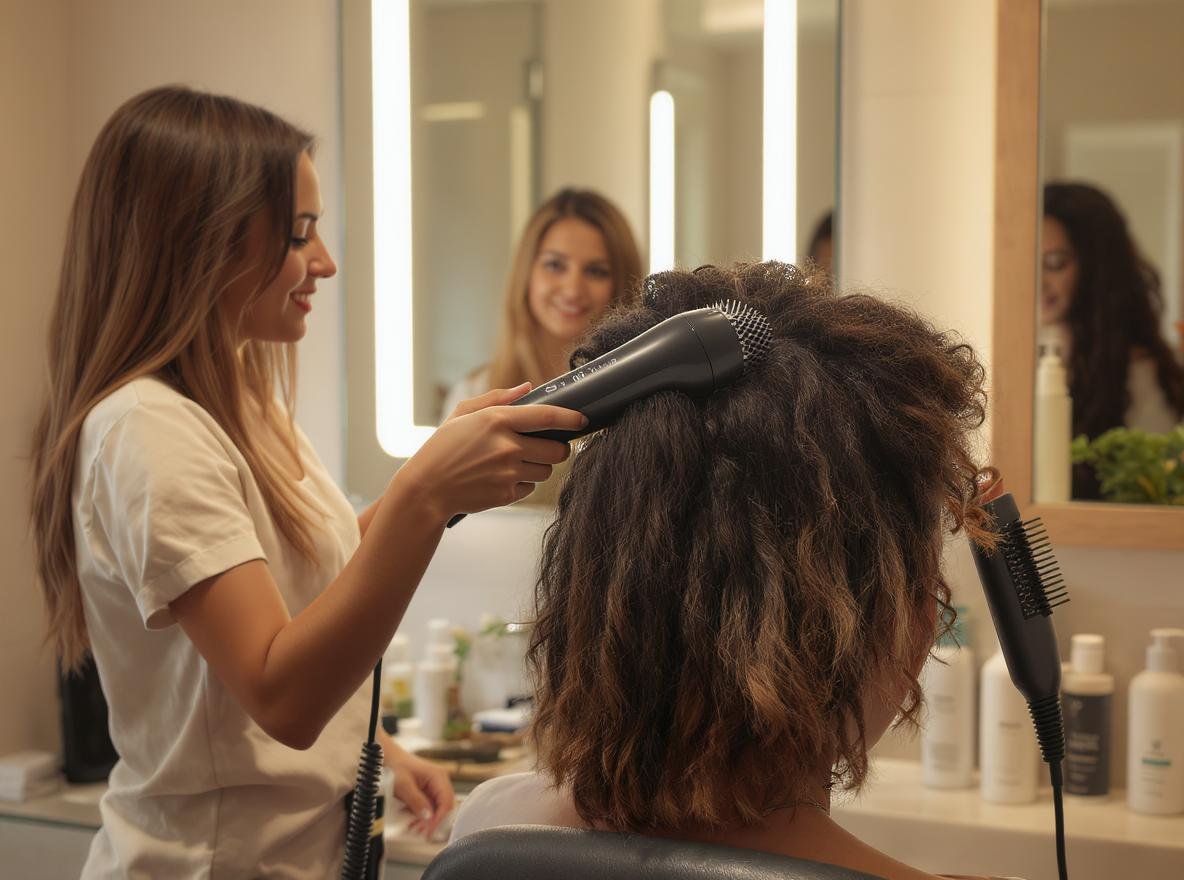 Best hair dryer for busy family with different hair types - professional styling station