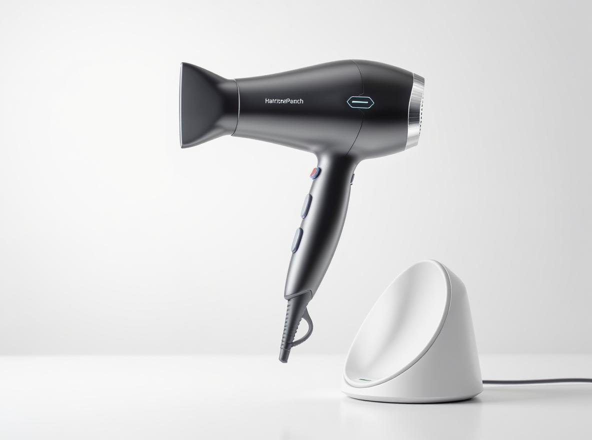 Battery-powered cordless hair dryer with charging dock for daily use review
