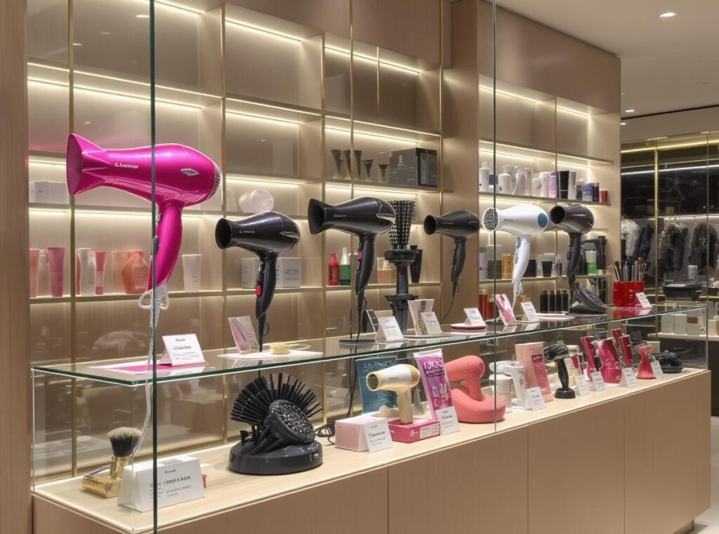 International hair dryer brands in India - premium beauty equipment showcase