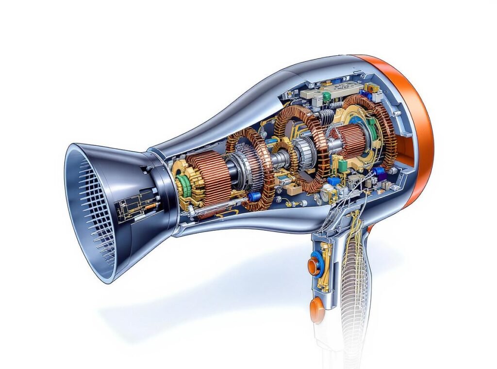 Hair dryer motor specifications 110V vs 220V comparison