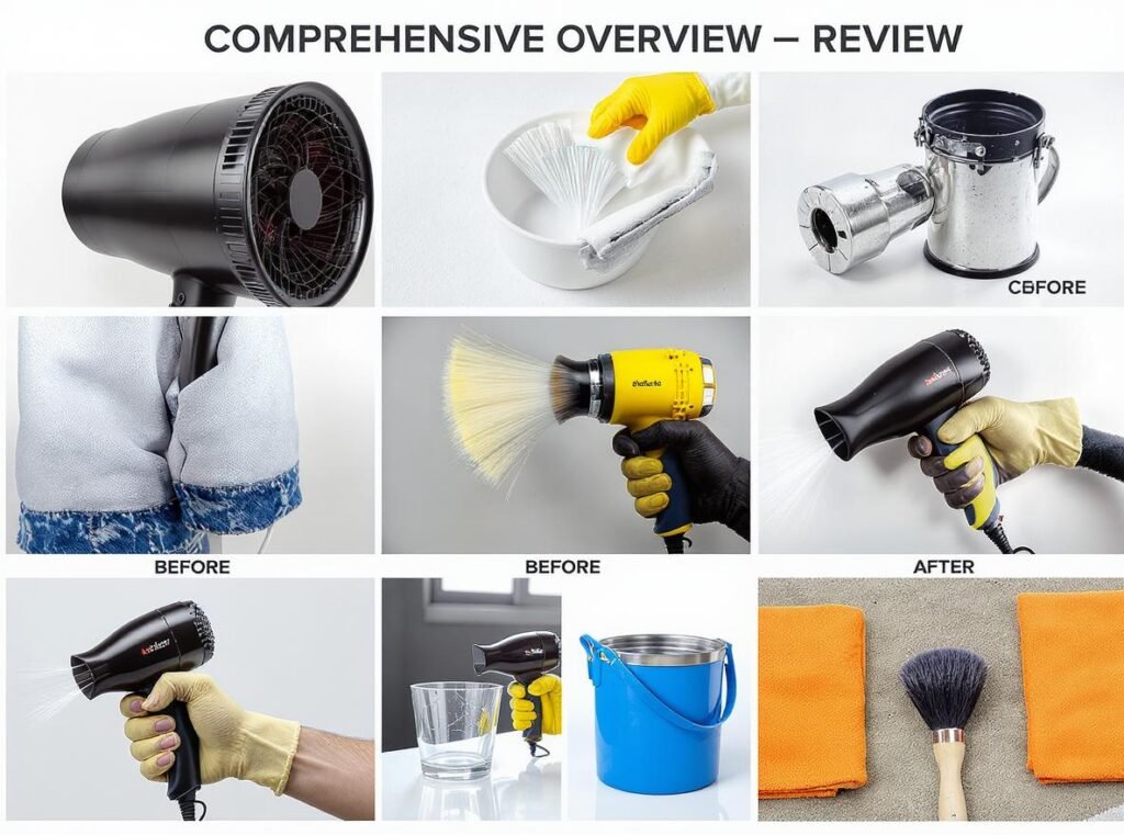 Comprehensive summary of hair dryer paint drying techniques, equipment, and results