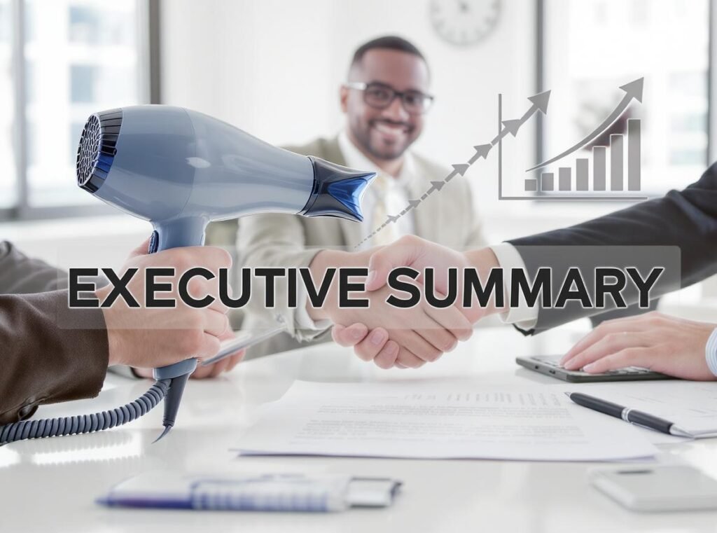 Market summary and business opportunity conclusion for 12-volt hair dryers