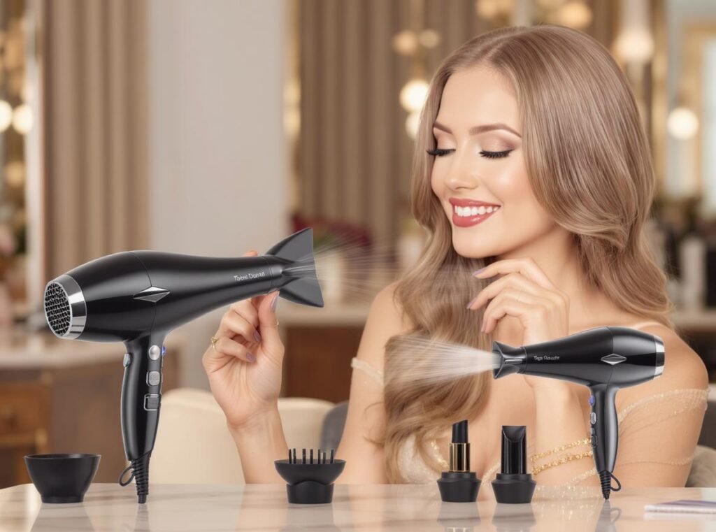 Premium temperature control hair dryers delivering professional salon results at home