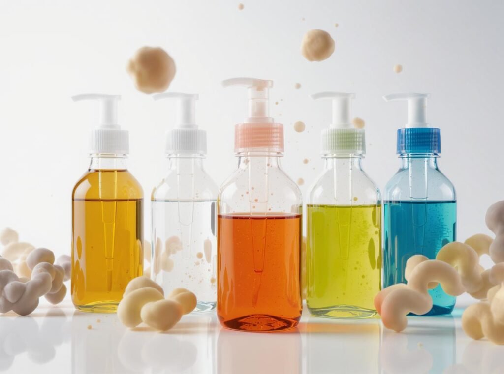Different heat protectant formulas including silicone-based and protein-enhanced products