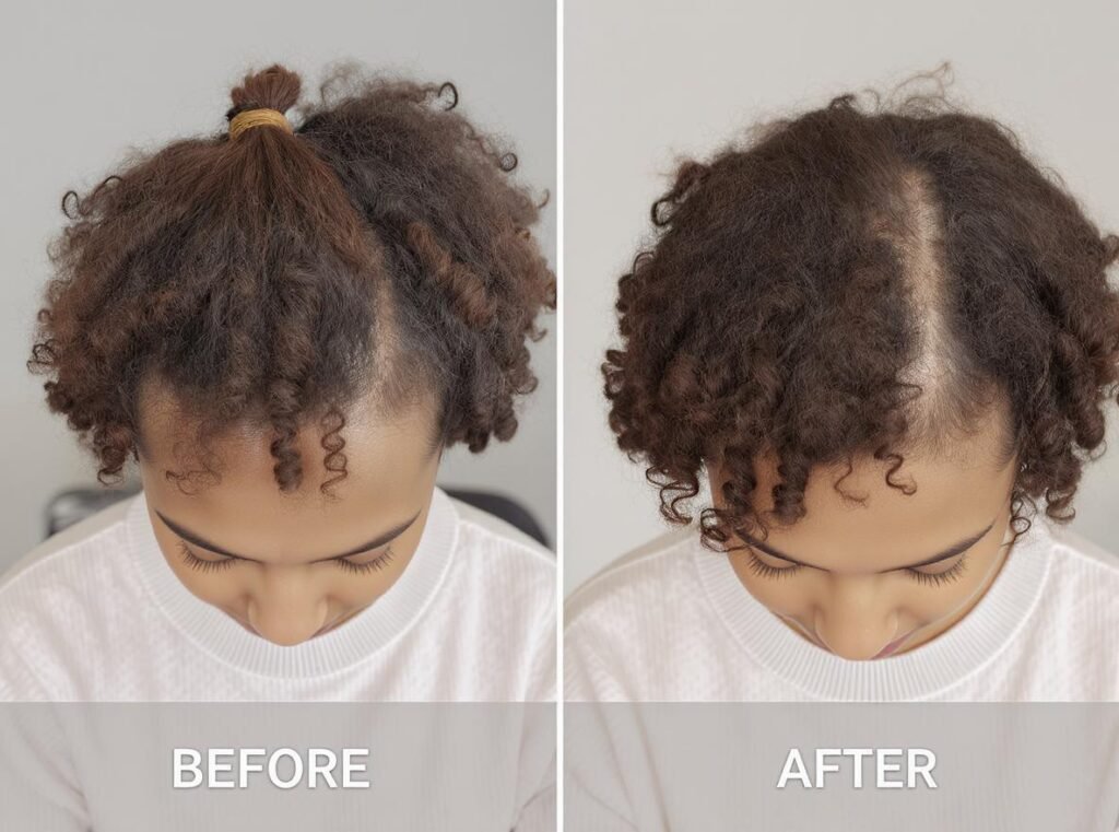Hair styling time comparison showing RevAir performance results and time savings