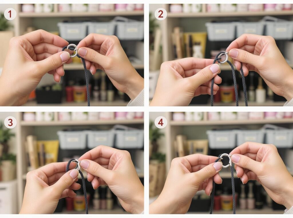 Figure-eight coiling method for professional hair dryer cord storage