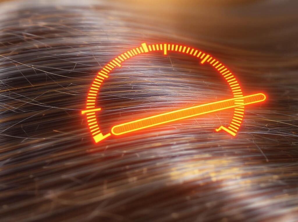 Hair drying speed comparison showing faster results with supersonic hair dryer technology