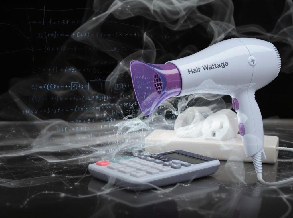 Calculating hair dryer amperage from wattage using electrical formulas