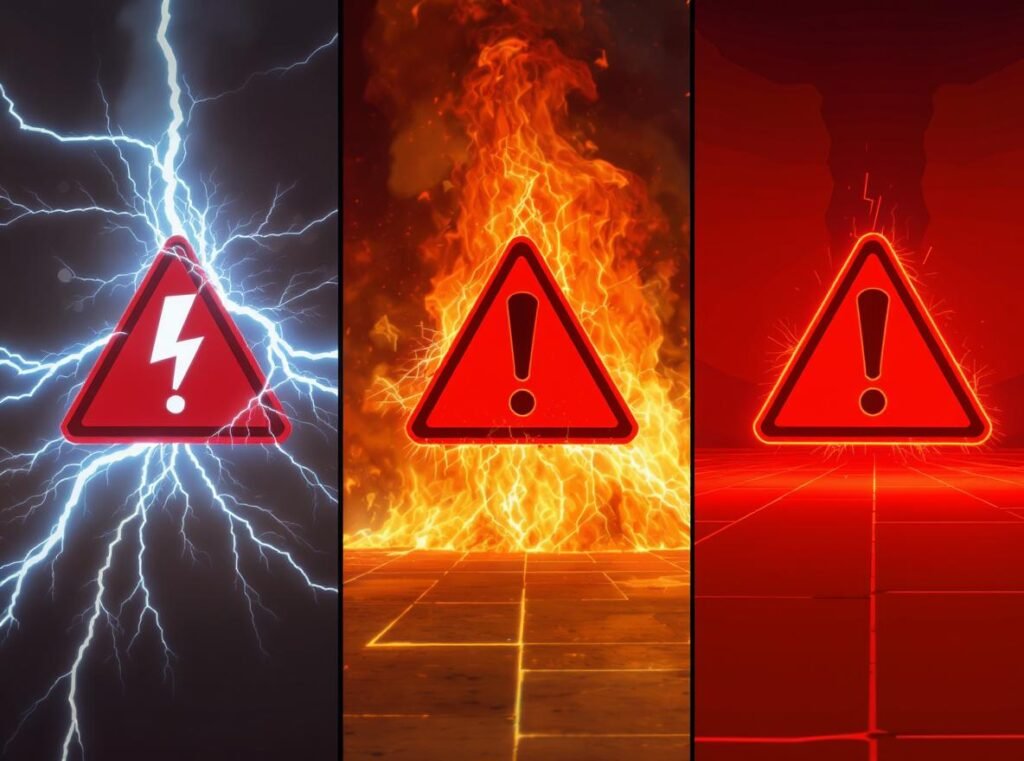 Multiple safety hazards from water damaged hair dryers including shock, fire, and electrical dangers