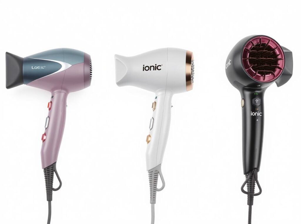 Comparison of traditional, consumer ionic, and professional ionic hair dryers for static control