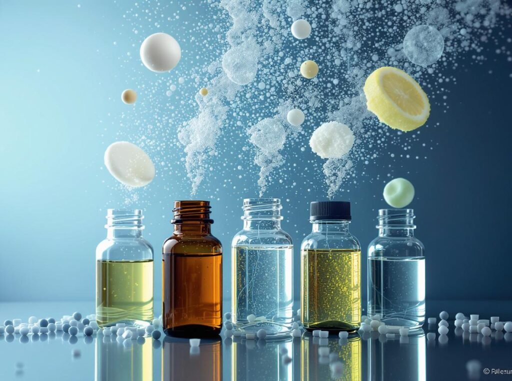 Key heat protectant ingredients including silicones, proteins, and conditioning agents