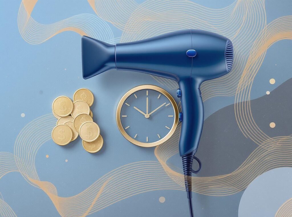 Cost-benefit analysis visualization for premium hair dryer investment