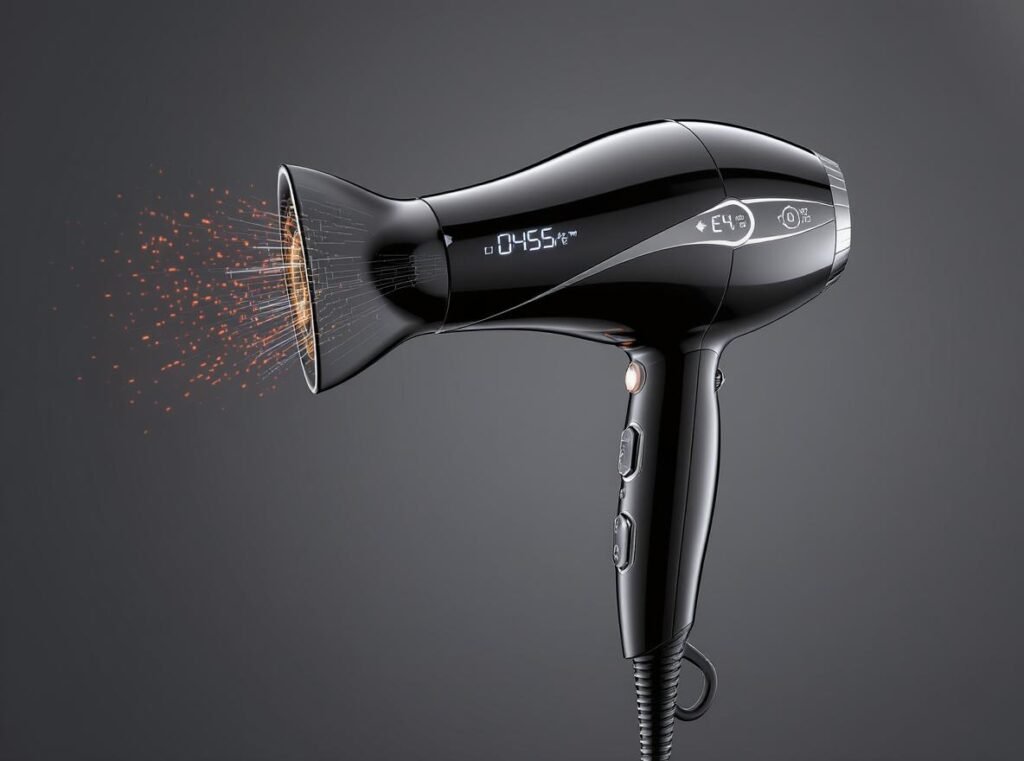 Conason P1C high-speed hair dryer featuring digital controls and negative ionic technology