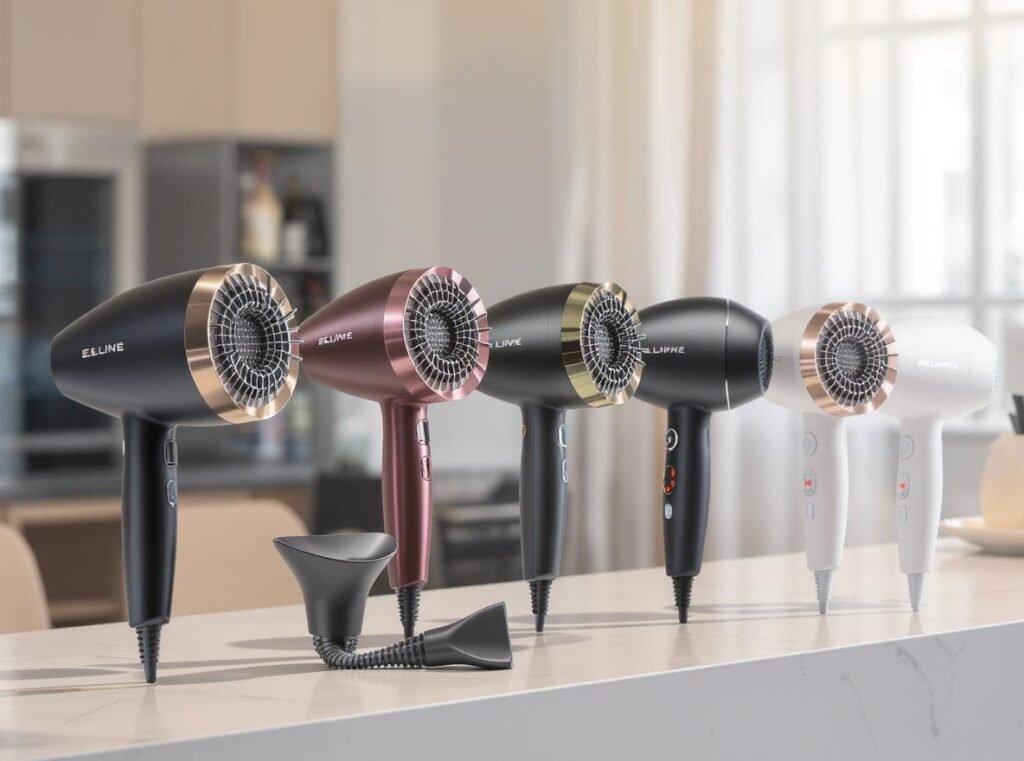 Leading hair dryer brands showcasing advanced proximity sensor technology and innovative features