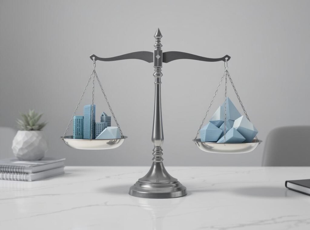 Balance scale showing pros and cons of moisture-sensing hair dryers