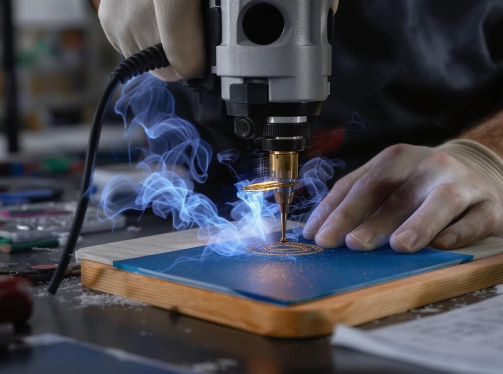 Professional heat gun for embossing and high-temperature craft projects