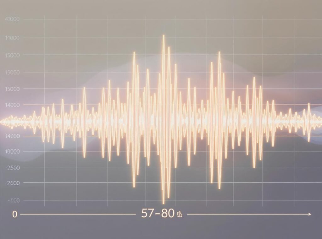 Noise level comparison showing quiet 57-80 dB operation in modern professional pet dryers