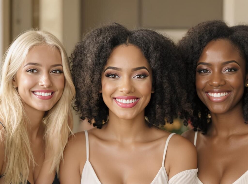 Different hair types benefiting from scalp massage hair dryer use