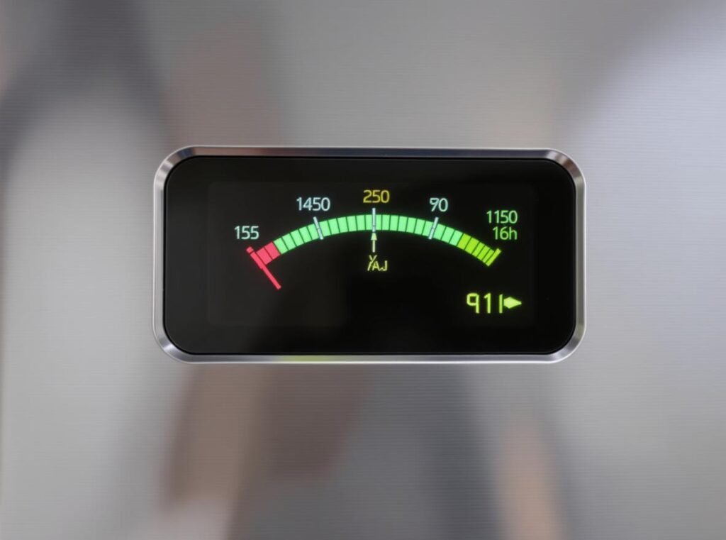 Hair dryer wattage meter showing power levels for monsoon season drying