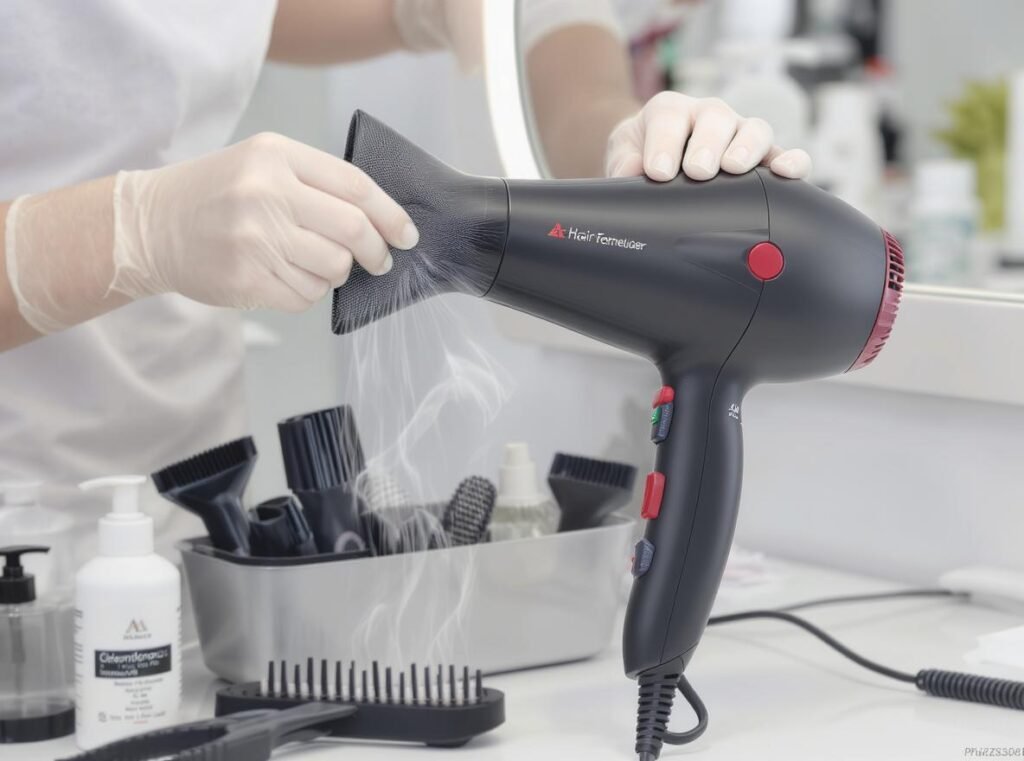 Hair dryer maintenance and cleaning process for optimal performance and longevity