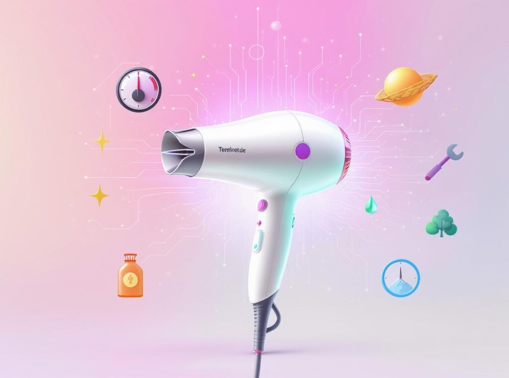 Factors affecting hair dryer power consumption including settings, usage patterns, and maintenance