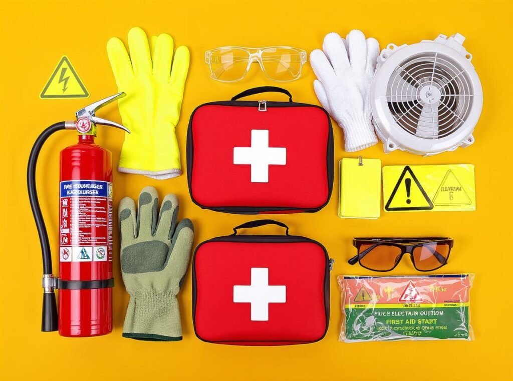 Essential safety equipment for polymer clay work with heat sources