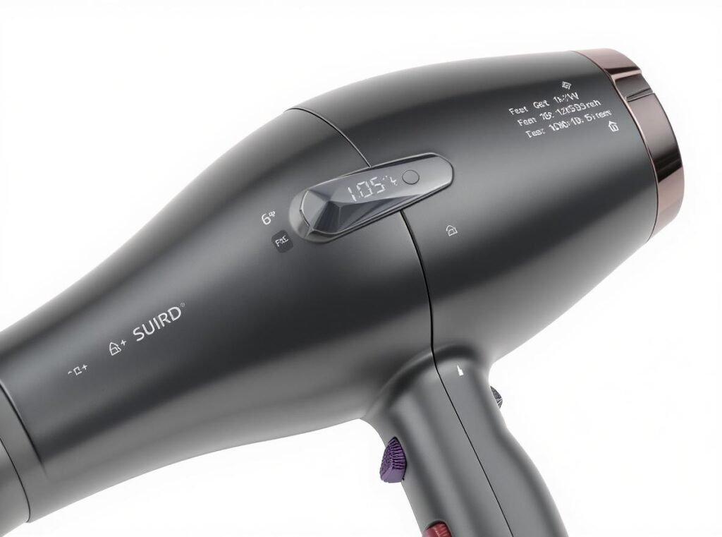 Professional hair dryer with temperature controls for 3D printing applications