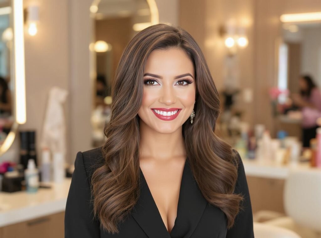 Professional hair styling results achieved with the best hair dryer technology 2025