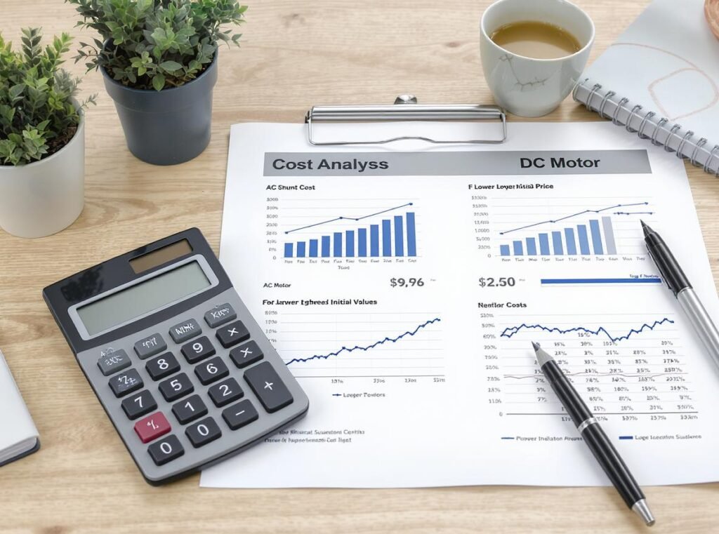 Business cost analysis comparing AC and DC motor hair dryer investment and long-term value