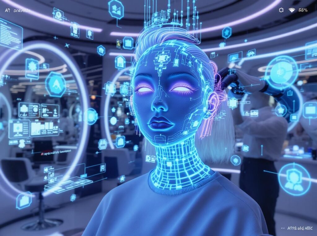 Future of AI hair care technology and smart salon equipment