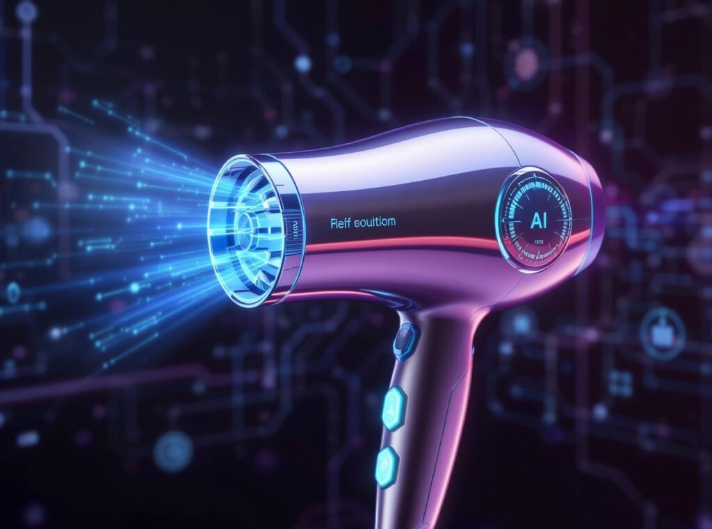 Future innovations in cordless hair dryers including smart technology and AI integration