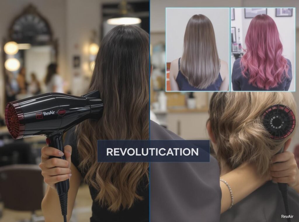 RevAir reverse-air technology summary showing revolutionary advantages for textured hair with professional validation