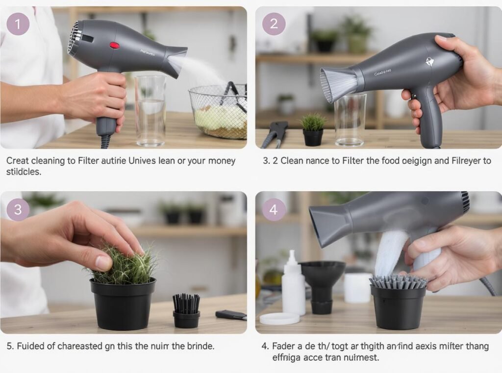 Hair dryer maintenance for family longevity - cleaning and storage tips