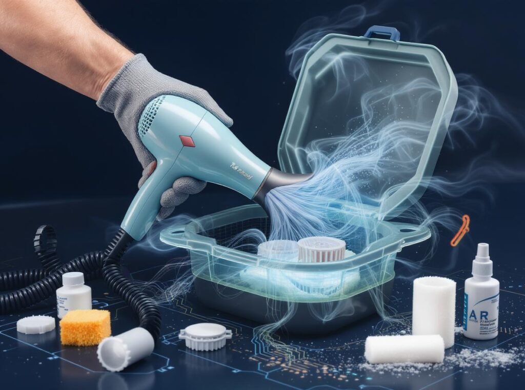 Hair dryer troubleshooting and maintenance for temperature control models