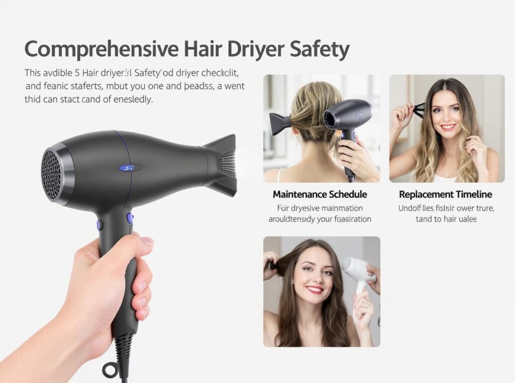 Complete hair dryer safety and maintenance checklist summary