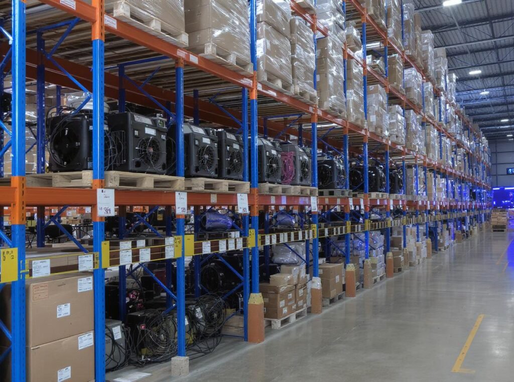 Hair dryer inventory showing AC motors for professional use and DC motors for consumer market