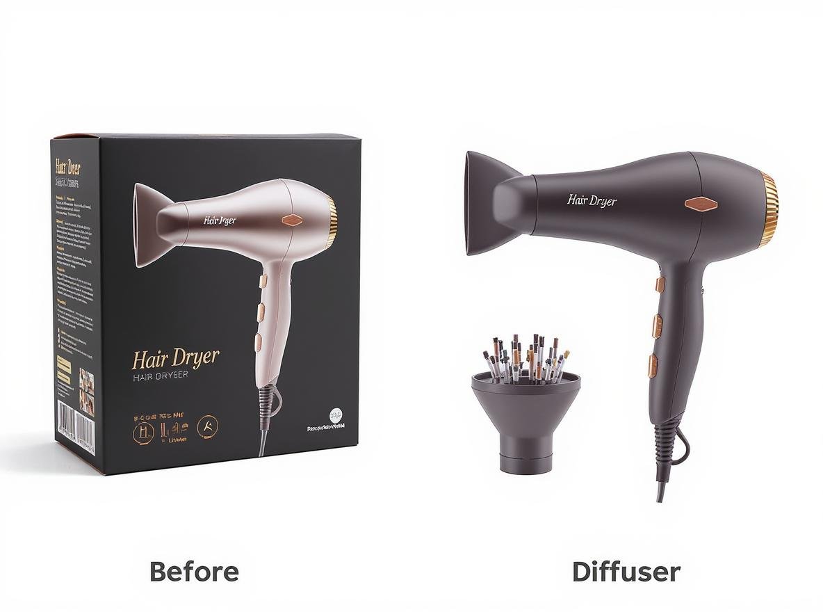Hair dryer and diffuser set versus separate purchase comparison