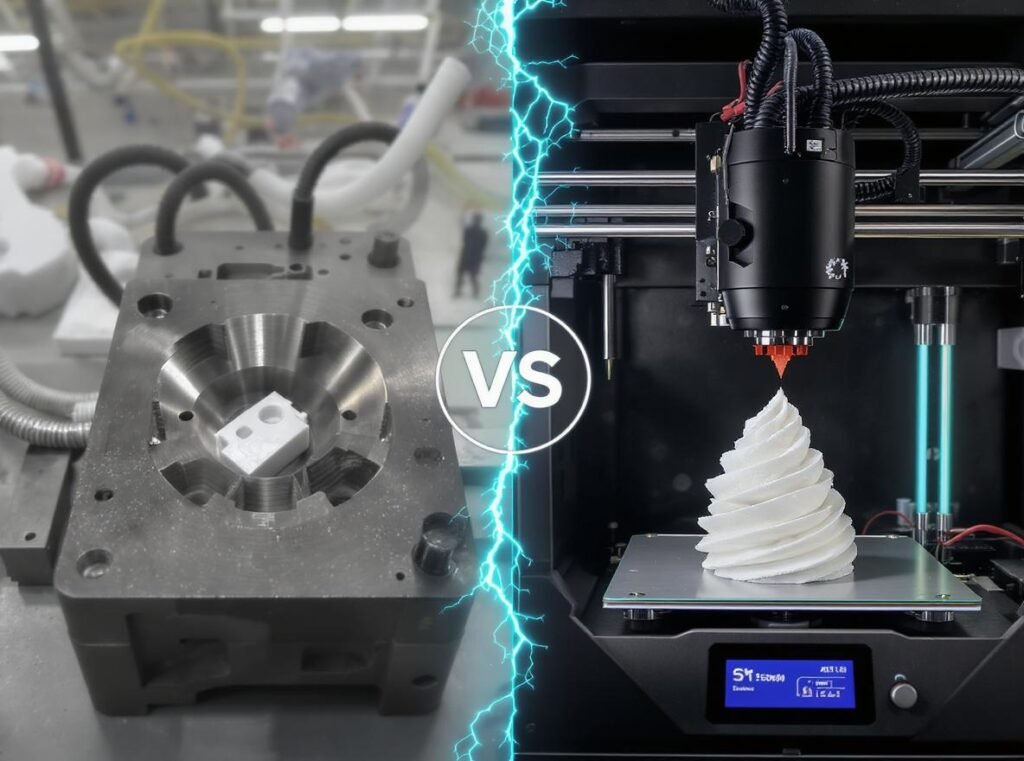 Traditional vs 3D printing hair dryer prototyping process comparison